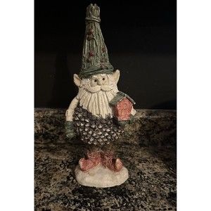 Vintage Gnome Santa Claus Elf Medium Statue Yard Decor Christmas 13” Unique